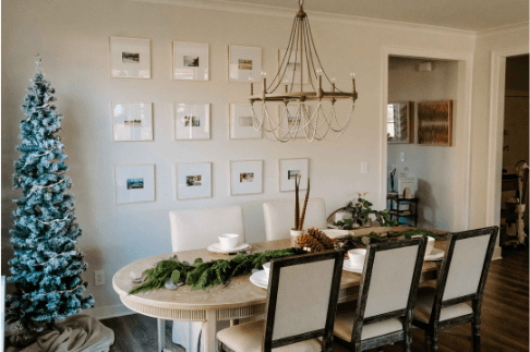 holiday dining room decor