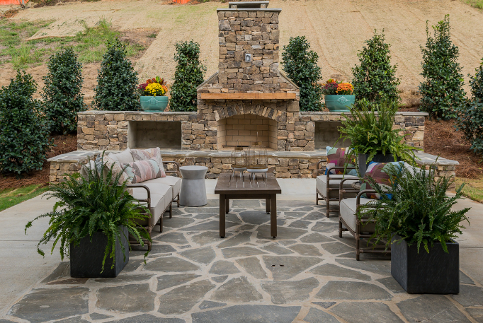 outdoor patio backyard landscaping near me