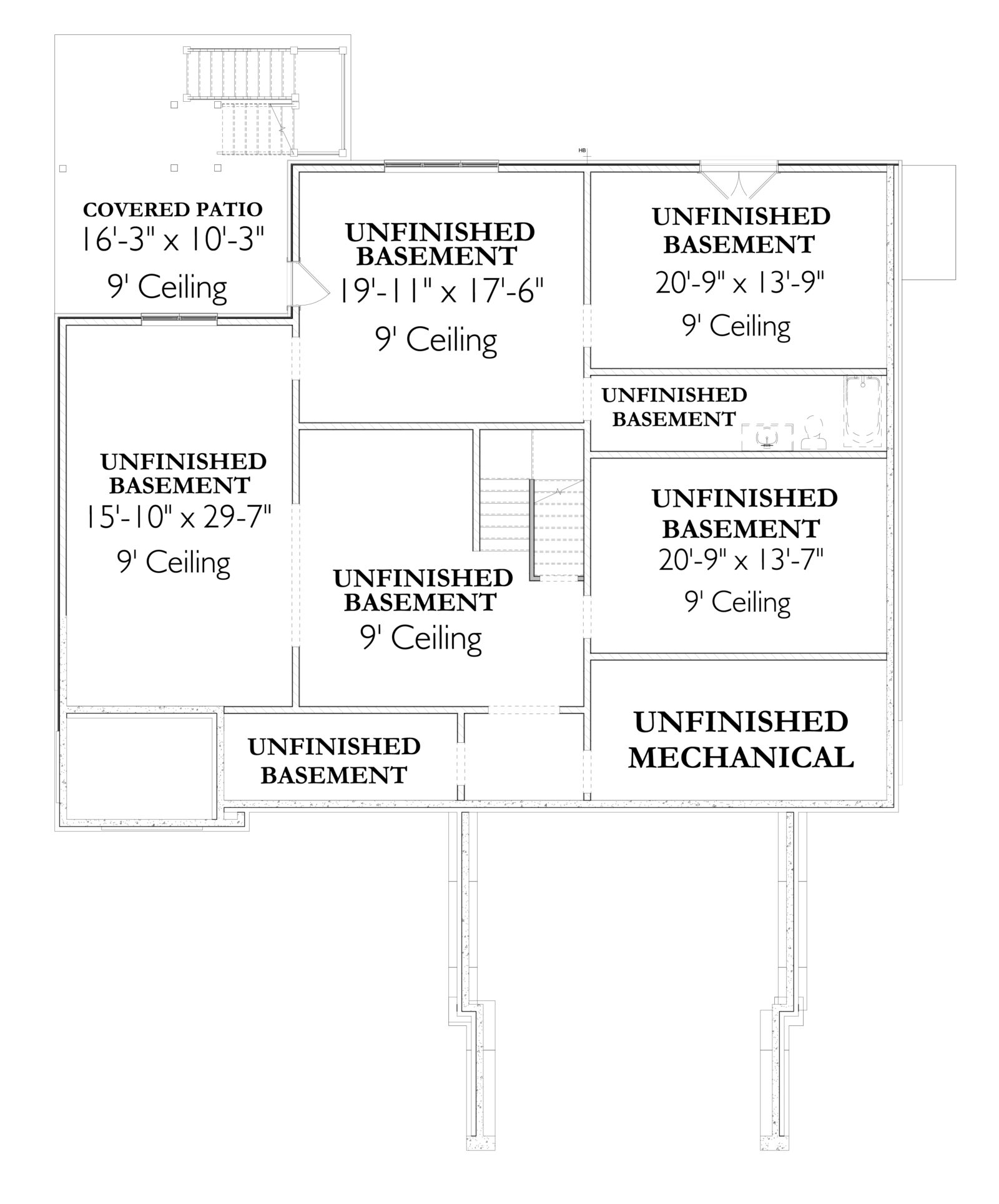 The Haven 1ABasement Level